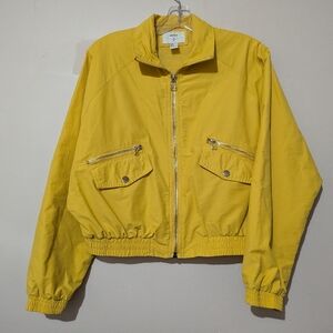 3 for $30 Forever 21 Yellow Jacket Light Coat Size Small Windbreaker Like New!